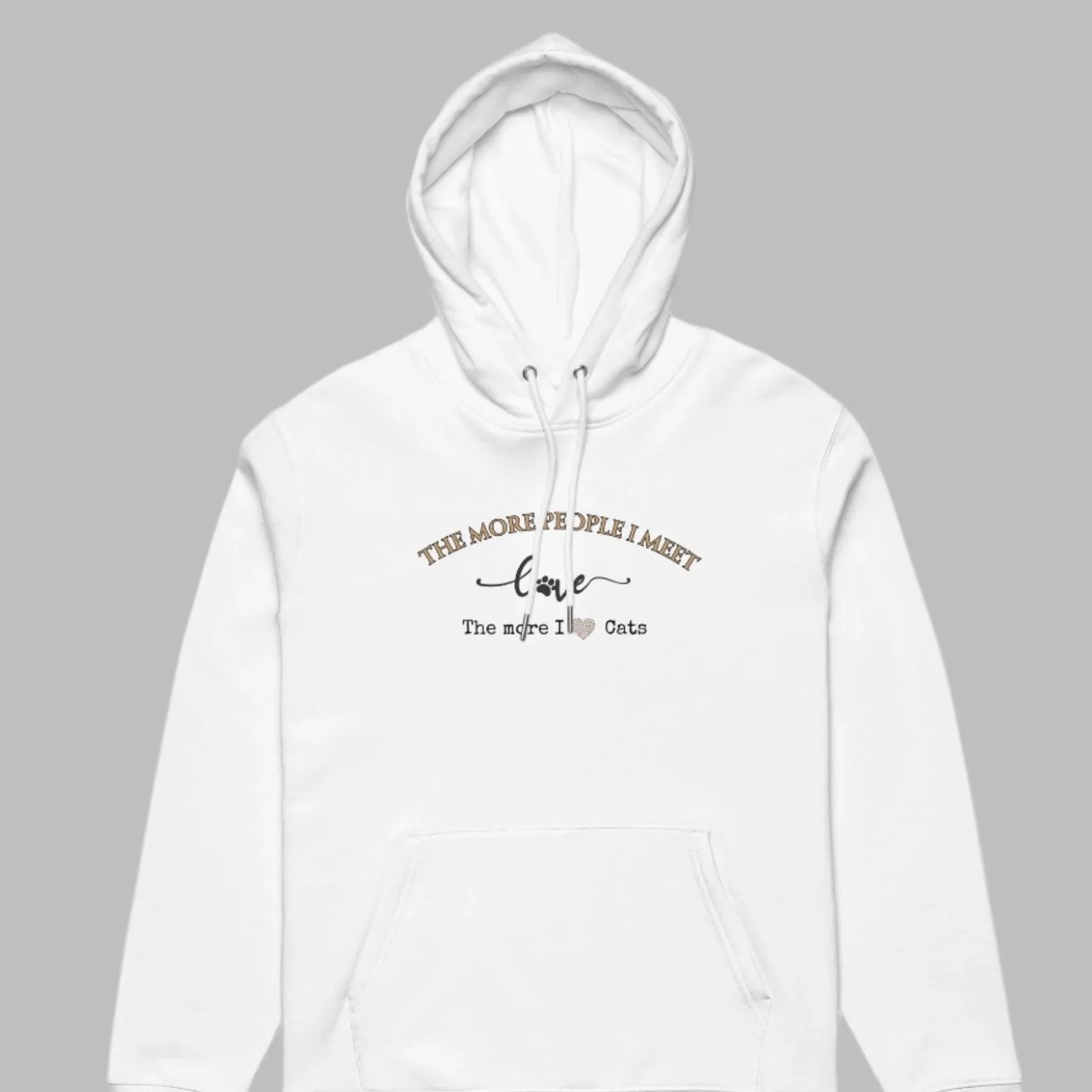 100% Organic Cotton Hoodie for Cat Lovers - Cozy & Vegan