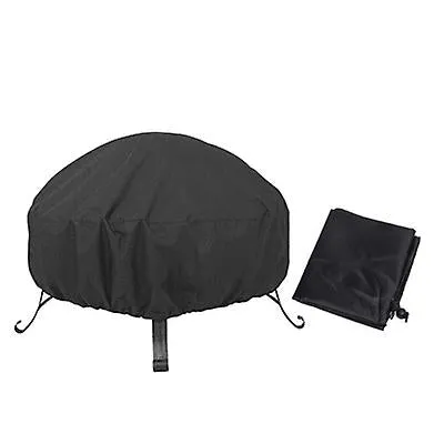 122*122*46cm 420D Oxford cloth round fire pit cover, outdoor barbecue grill stove cover AZ13927