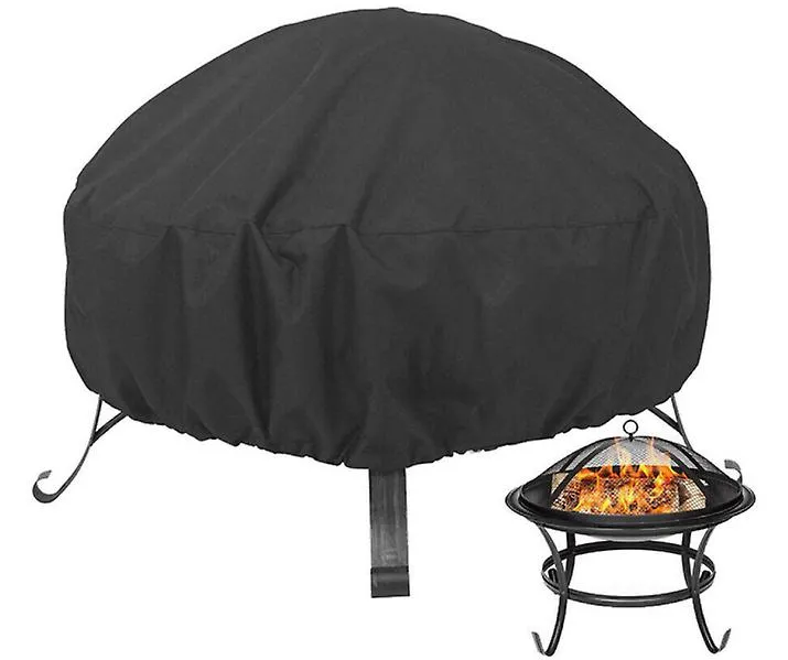 122*122*46cm 420D Oxford cloth round fire pit cover, outdoor barbecue grill stove cover AZ13927