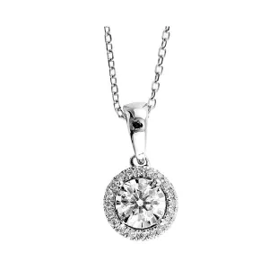 14KT White Gold & Diamond Classic Book Neckwear Pendant  - 1/4 ctw