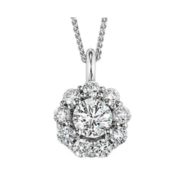 14KT White Gold & Diamond Stunning Neckwear Pendant  - 1/2 ctw