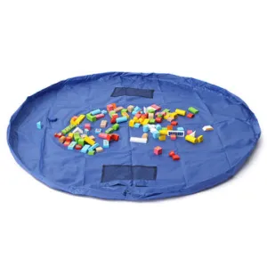 1.5m Large Portable Toys Storage Bag Kids Children Room Tidy Up Toy Bag Carpet Rug