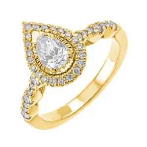 18KT Yellow Gold & Diamond Fashion Ring -5/8 ctw