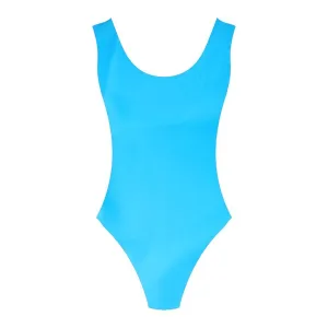 1980s Neon Leotard - Blue