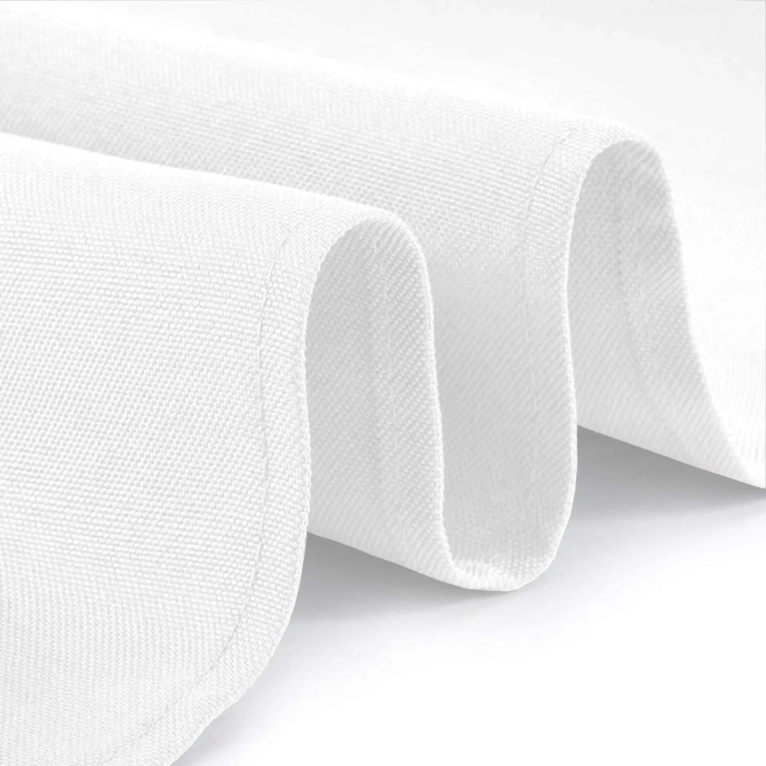 2 Pack Classic White Tablecloth 90x156 inch for 8 Foot Rectangle Tables