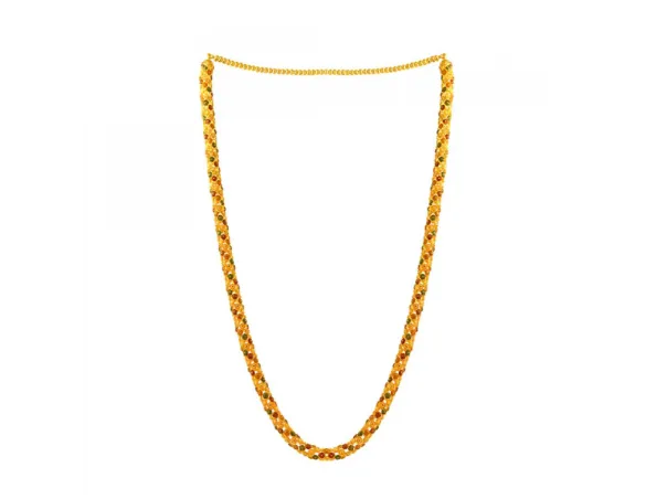 22k Stunning Gold Moff Chain With Meenakari Detailing