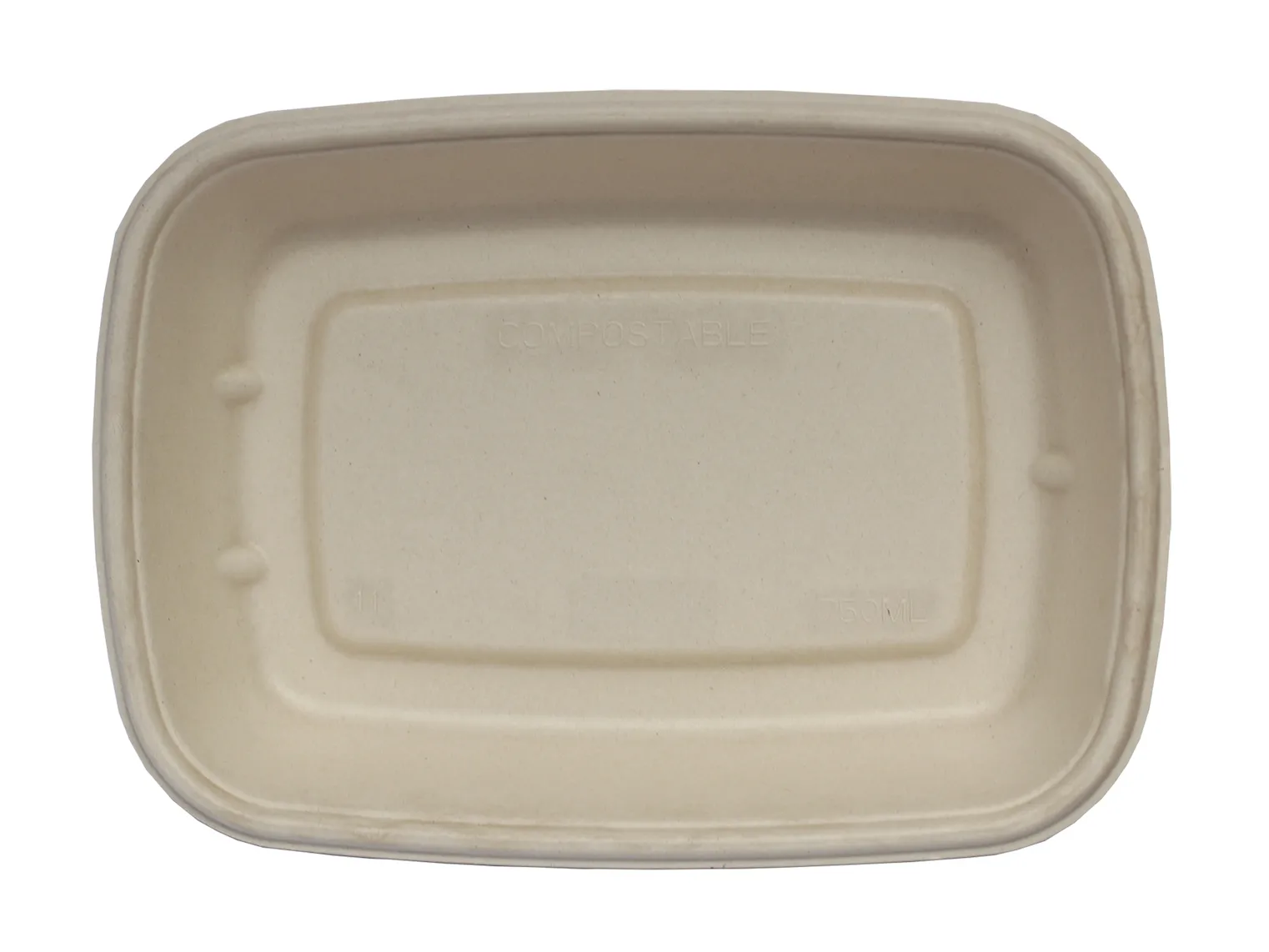 24oz Rectangular Fiber Container