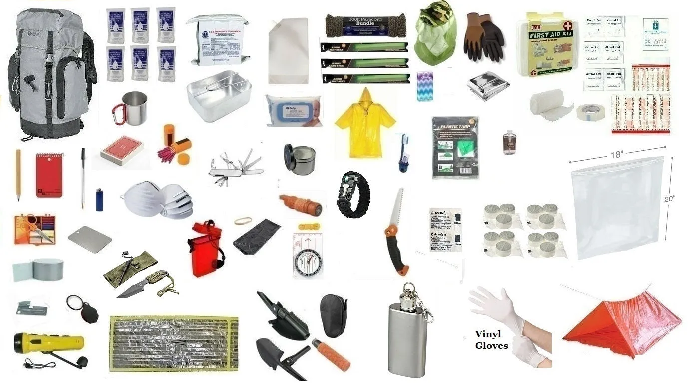 3 Day Basic Emergency Survival Backpack Kit