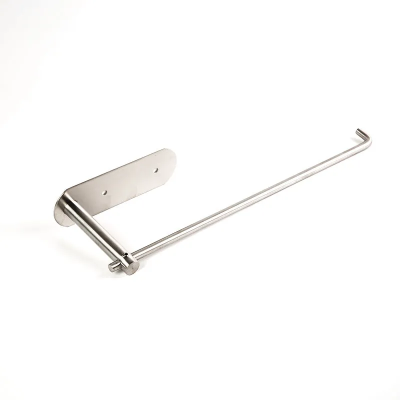 304 Stainless Steel Toilet Paper Holder Solid Strip Roll Stand Punch-Free Kitchen Paper Holder