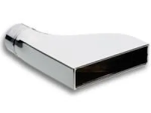 7.75" x 1.875" Rectangular Stainless Steel Tip (Camaro Style) 2.5" inlet by Vibrant Performance