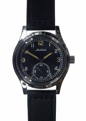 Aeschbach WW2 Pattern German Wehrmacht & Luftwaffe Dienstuhr (Army/Airforce Service Watch) with 21 Jewel Automatic Mechanical Movement