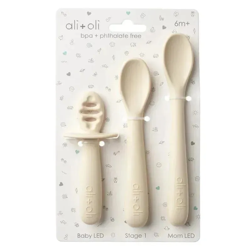 Ali   Oli - 3Pk Multi Stage Spoon Set For Baby, Coco