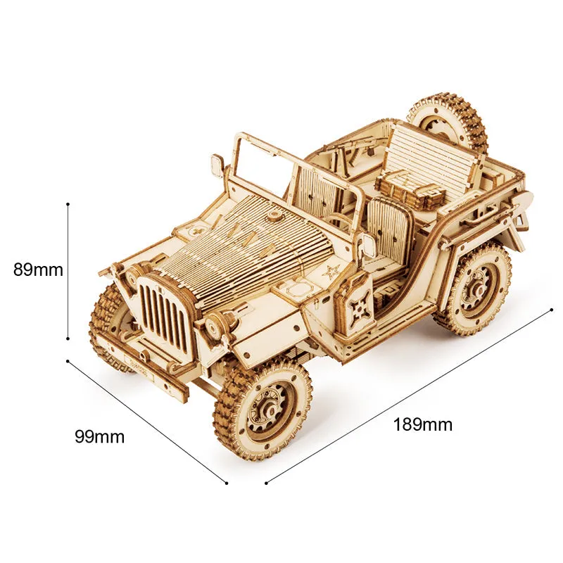 Army Field Car Wooded Puzzle