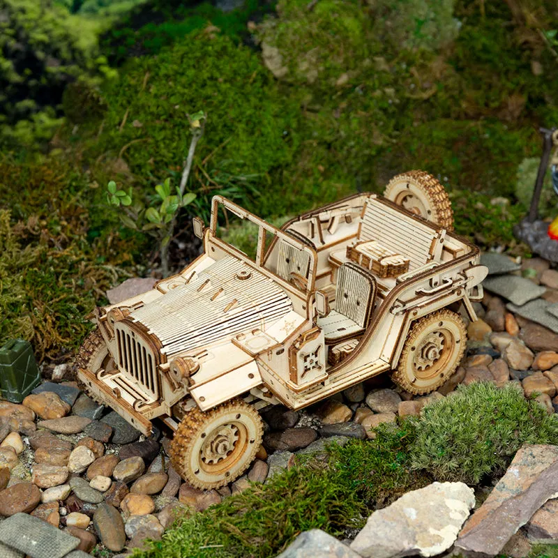 Army Field Car Wooded Puzzle