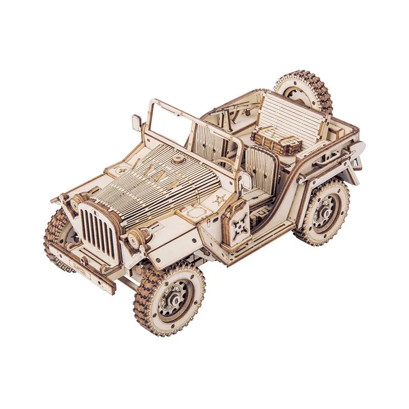 Army Field Car Wooded Puzzle