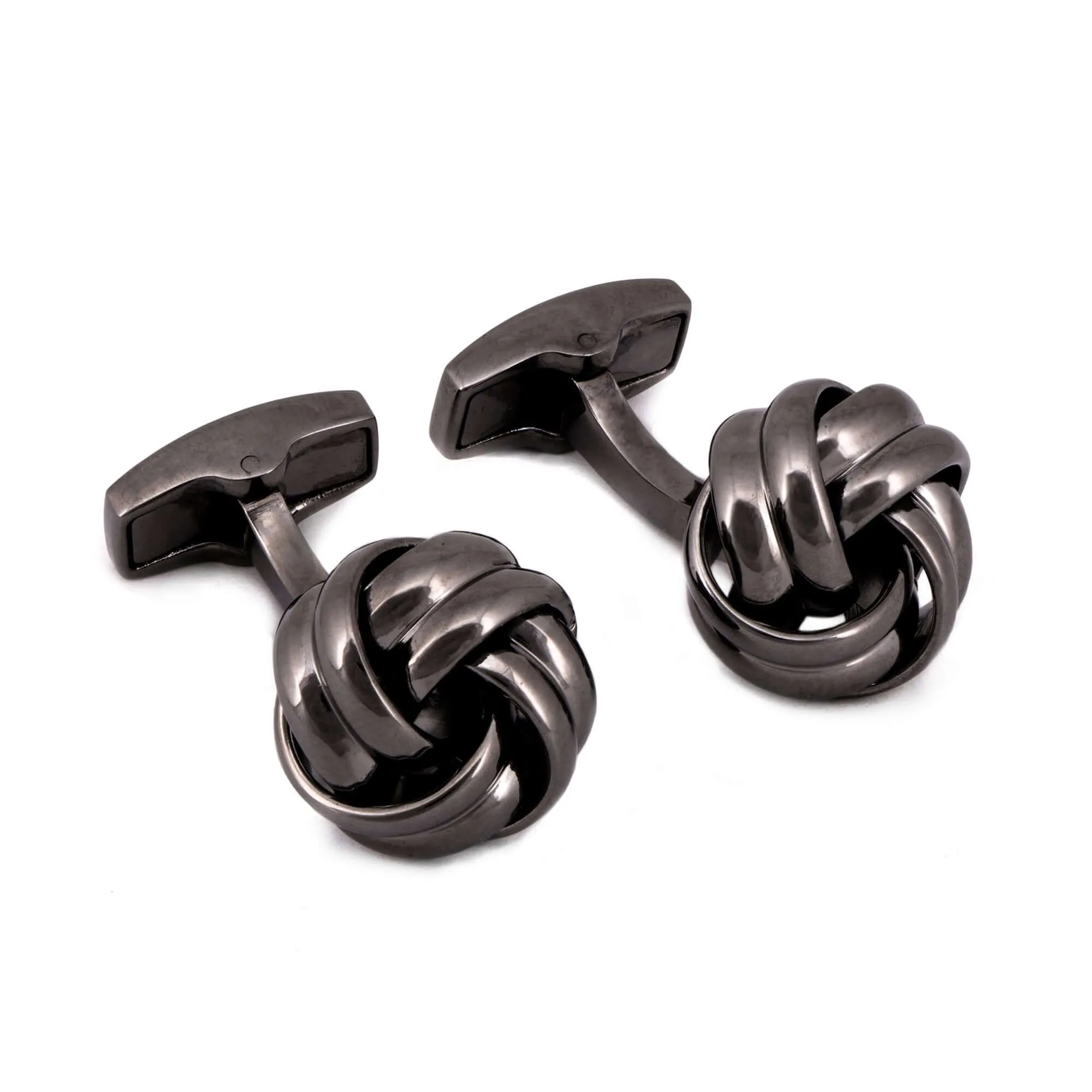 Azthom Gordian Knot Gunmetal-plated Cufflinks