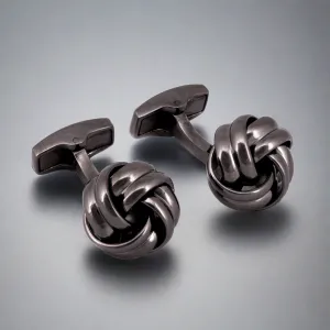 Azthom Gordian Knot Gunmetal-plated Cufflinks