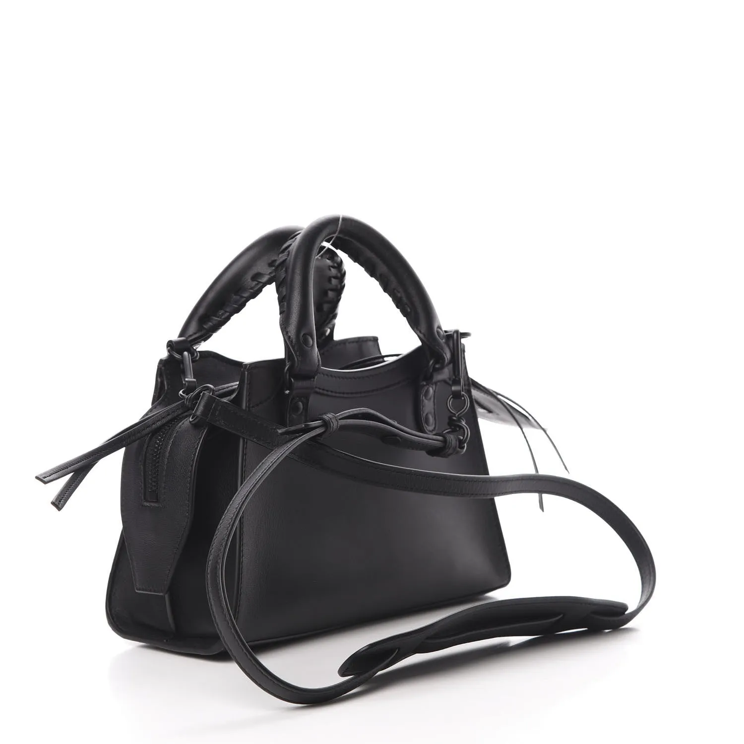 BALENCIAGA CALFSKIN LEATHER NEO MINI CITY BAG