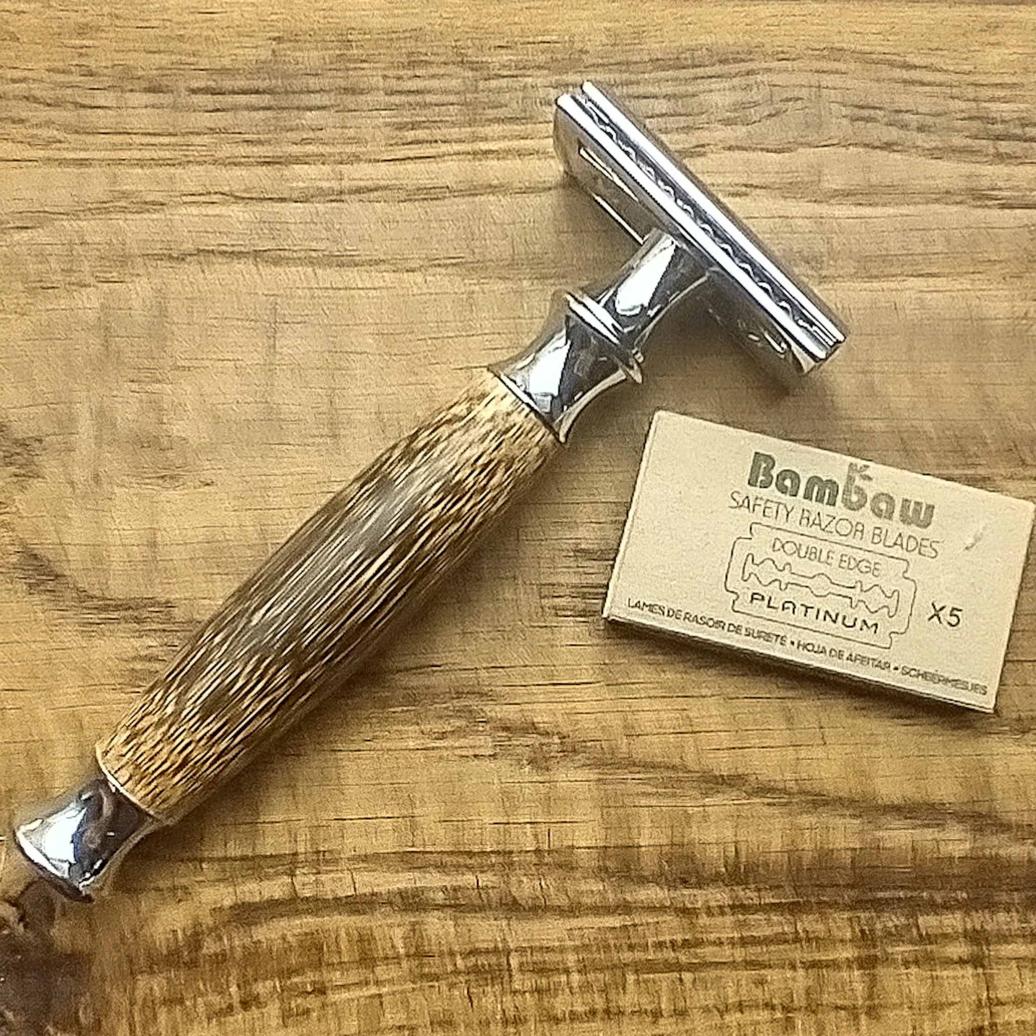 Bamboo Safety Razor & Blade