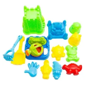 Beach Toys Set Zippered Bag Castle Bucket