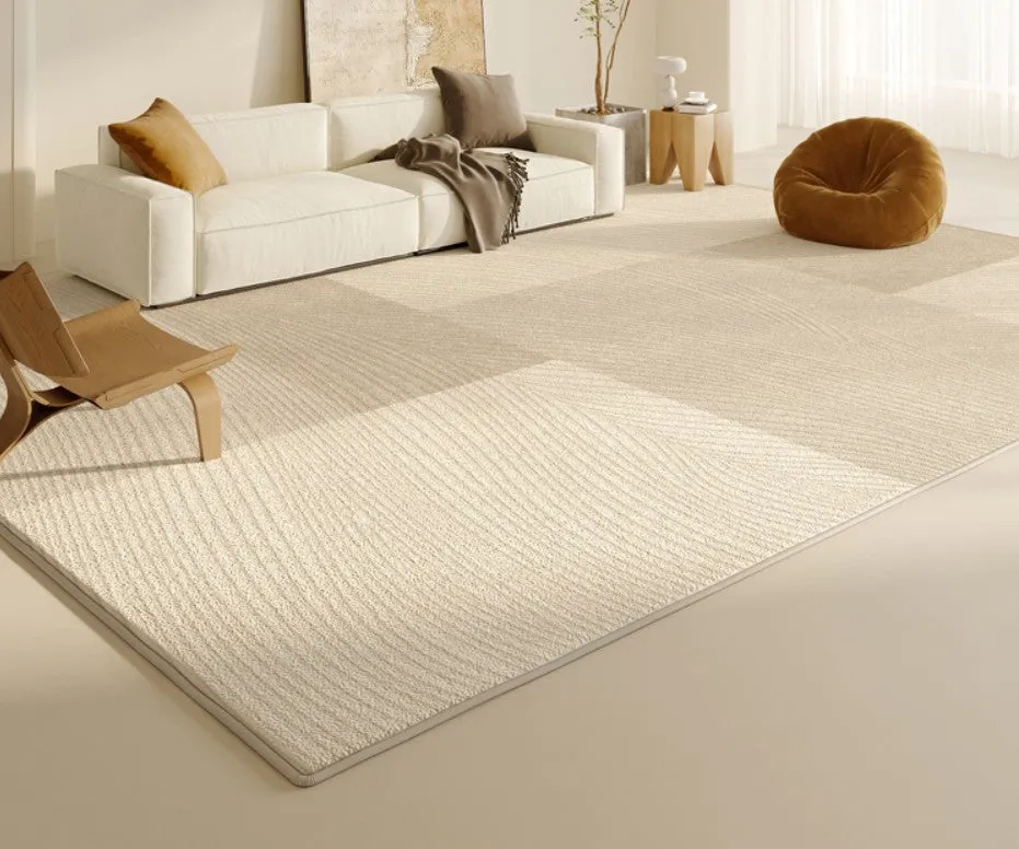 Bedroom Modern Rugs, Large Modern Rugs for Living Room, Dining Room Geometric Modern Rugs, Cream Color Contemporary Modern Rugs for Office