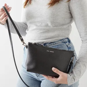 Black Leather Crossbody Bag