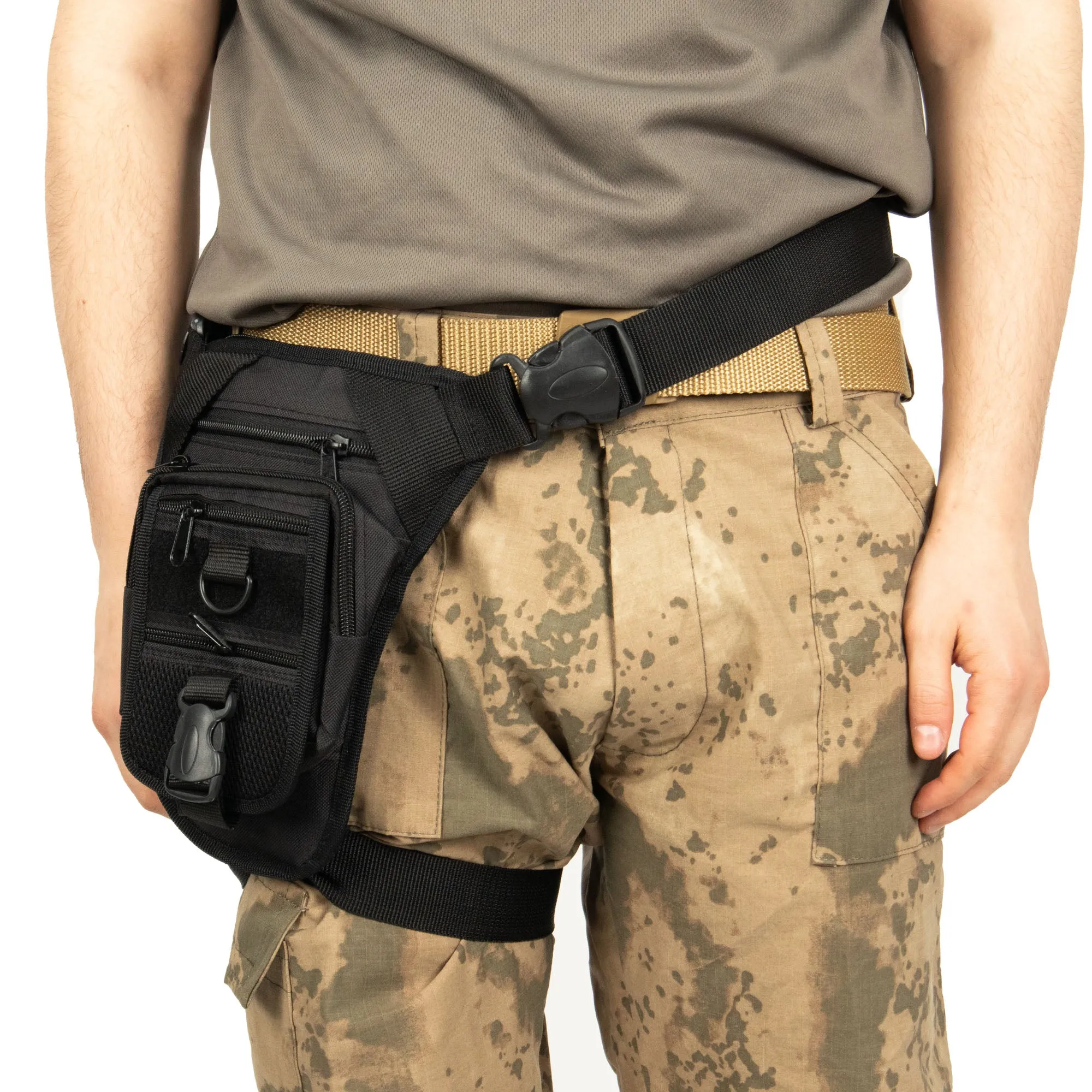 Black Shoulder or Leg Gun Carrying Bag with Strap