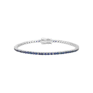 Blue Sapphire Tennis Bracelet