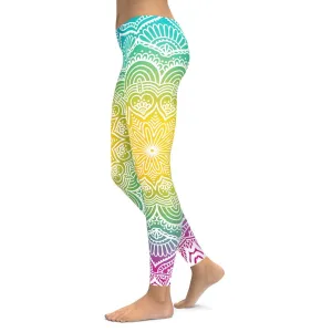 Bright Sun Mandala Leggings