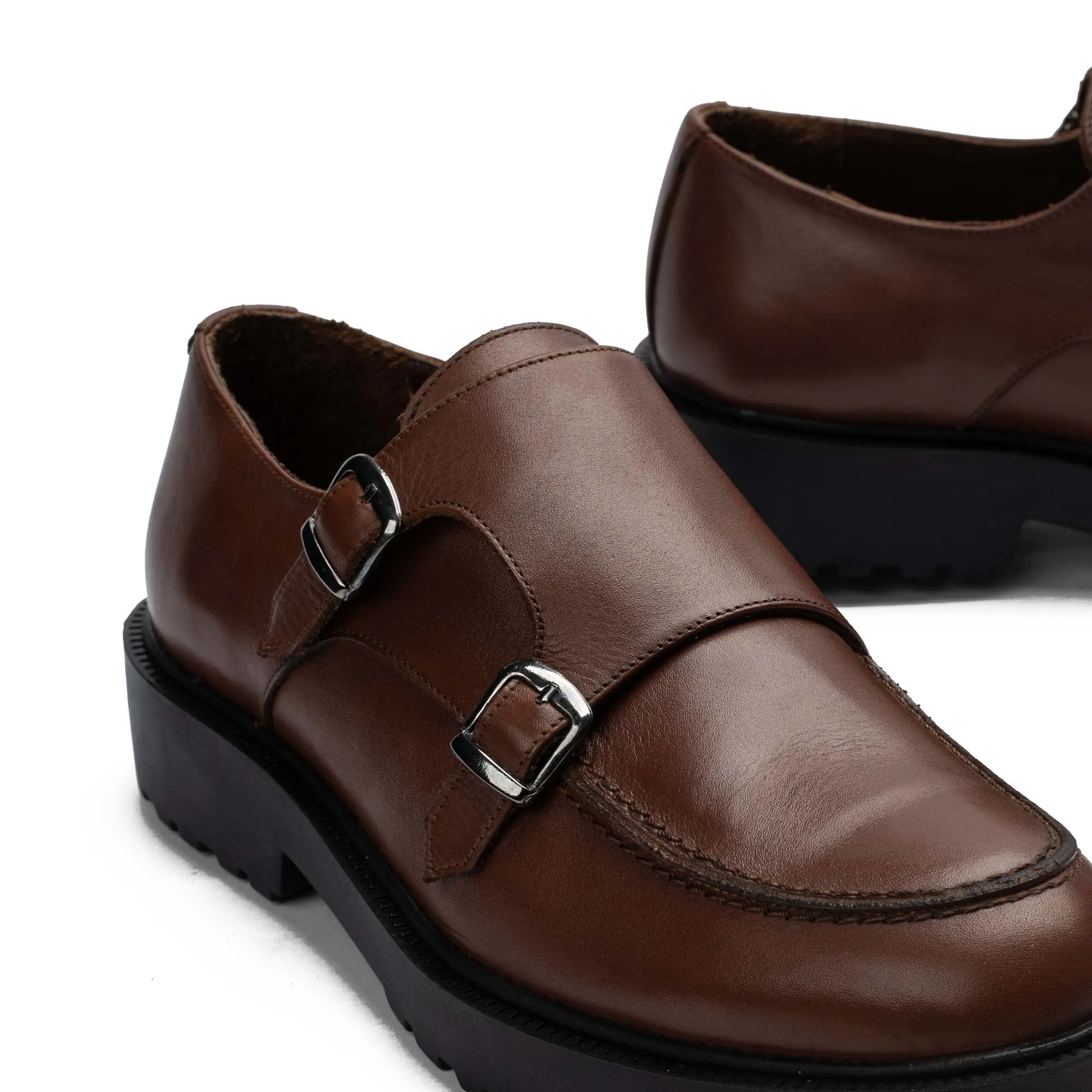 BRIO Genuine Leather Urban Monk – Brown