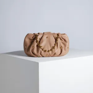 Bubble 8 Stud Desert Taupe Clutch