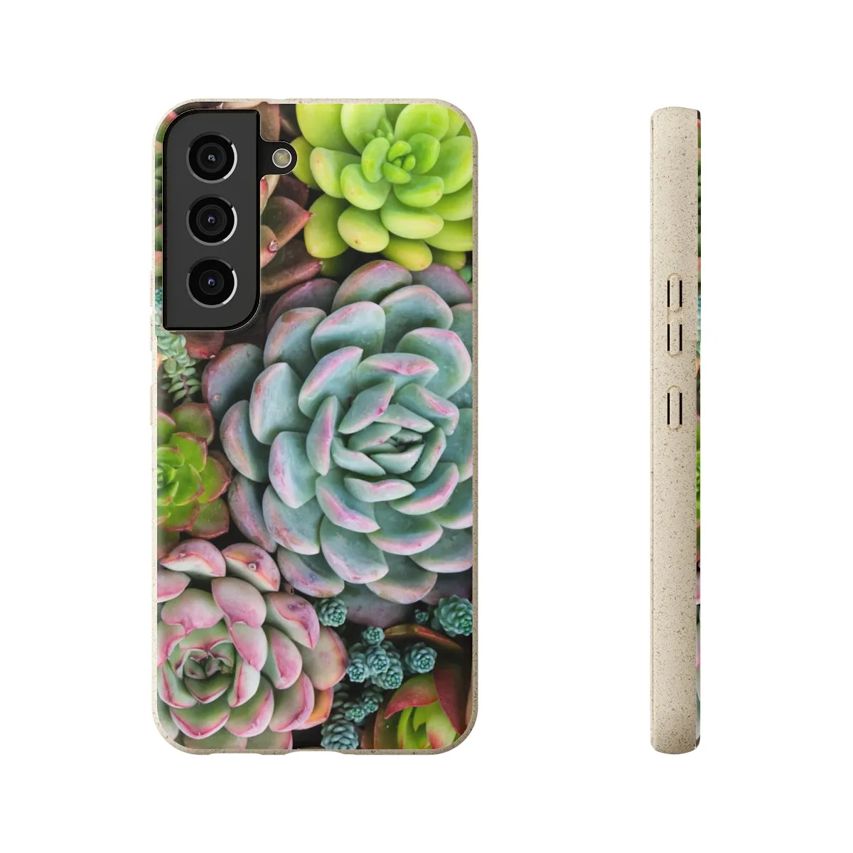 Cactus Eco Phone Case, Succulent iPhone 13 12 11 Pro Biodegradable Mini Plant Samsung Galaxy S20 S21 S22 Eco Friendly