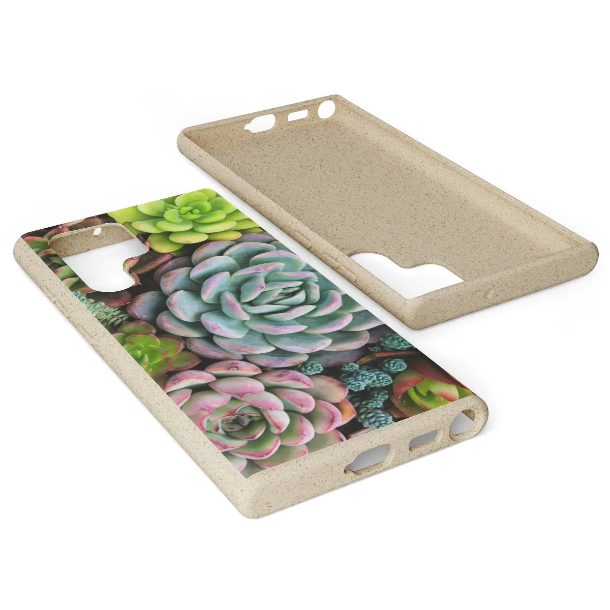 Cactus Eco Phone Case, Succulent iPhone 13 12 11 Pro Biodegradable Mini Plant Samsung Galaxy S20 S21 S22 Eco Friendly