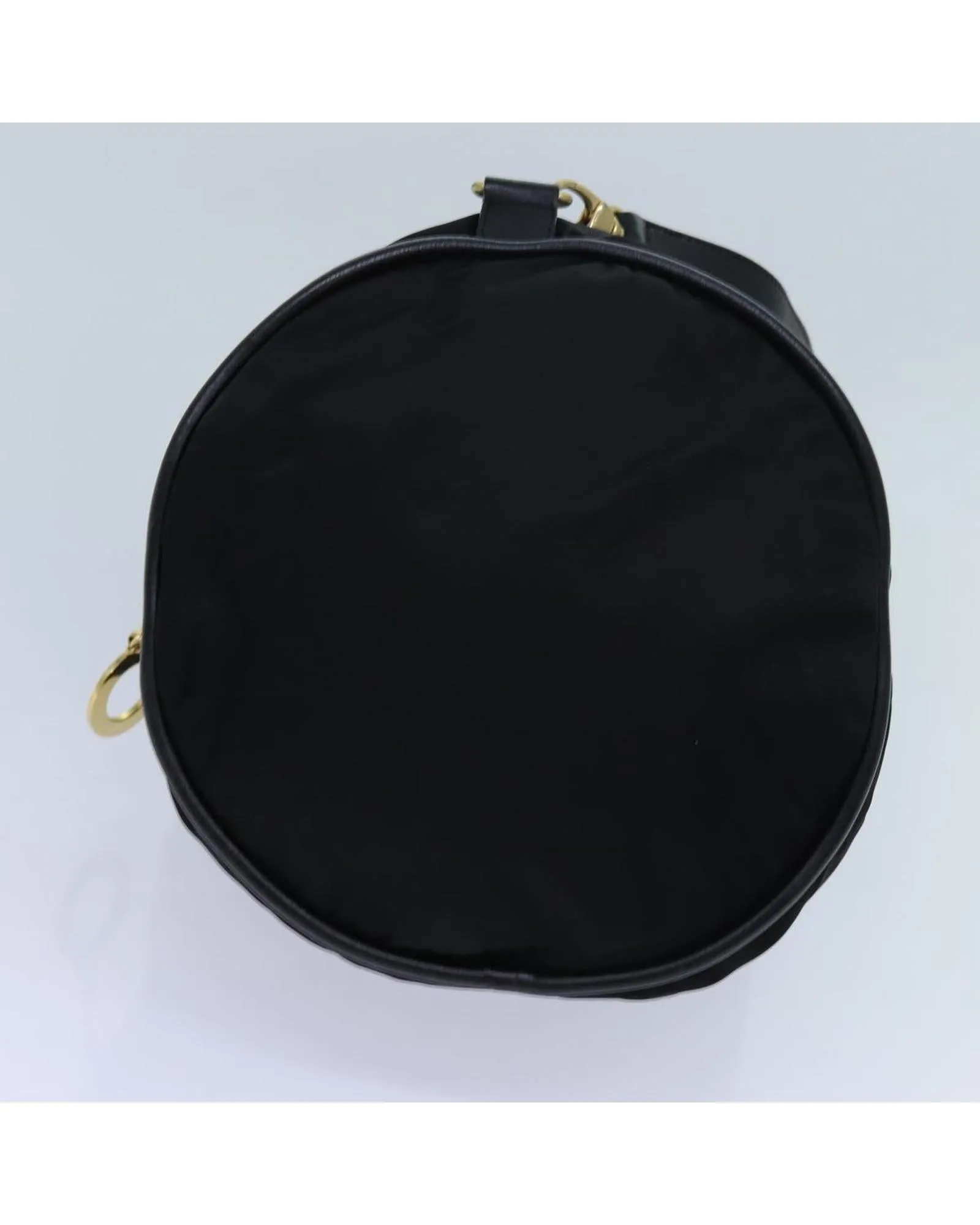 CELINE Black Nylon Bucket Bag