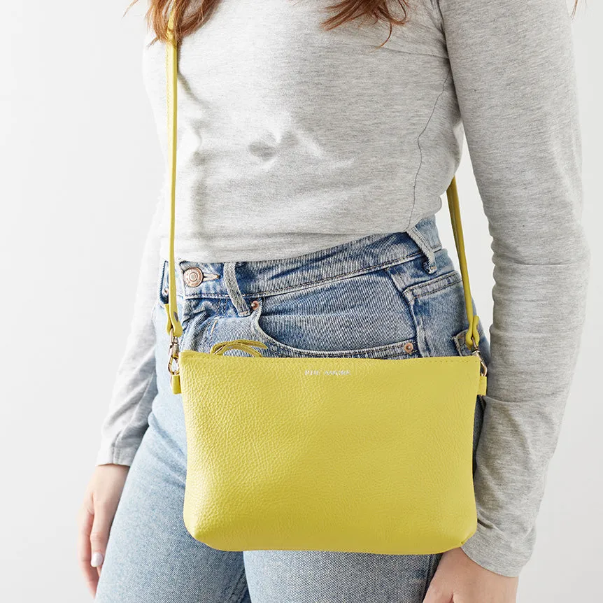 Citrus Leather Crossbody Bag