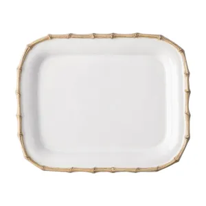 Classic Bamboo Natural 12'' Rectangular Platter