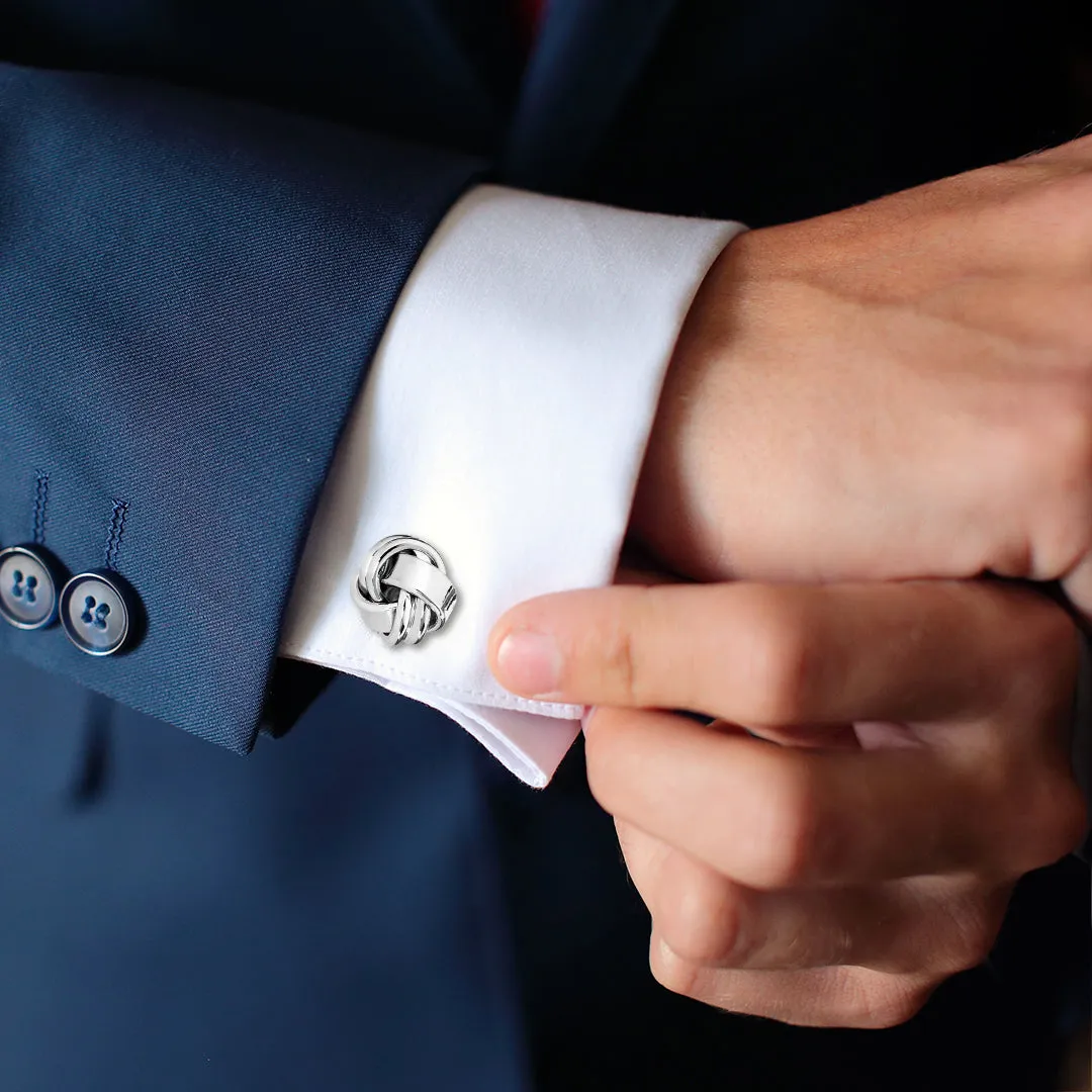 Classic Knot Sterling Cufflinks