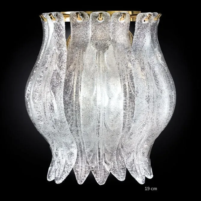 Clear Glass Murano Wall Light