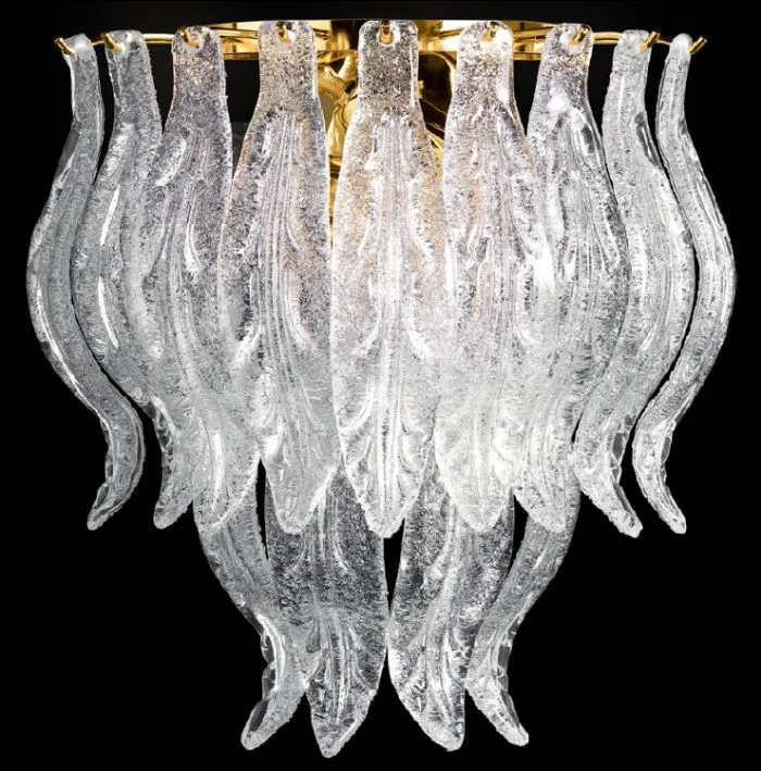 Clear Glass Murano Wall Light