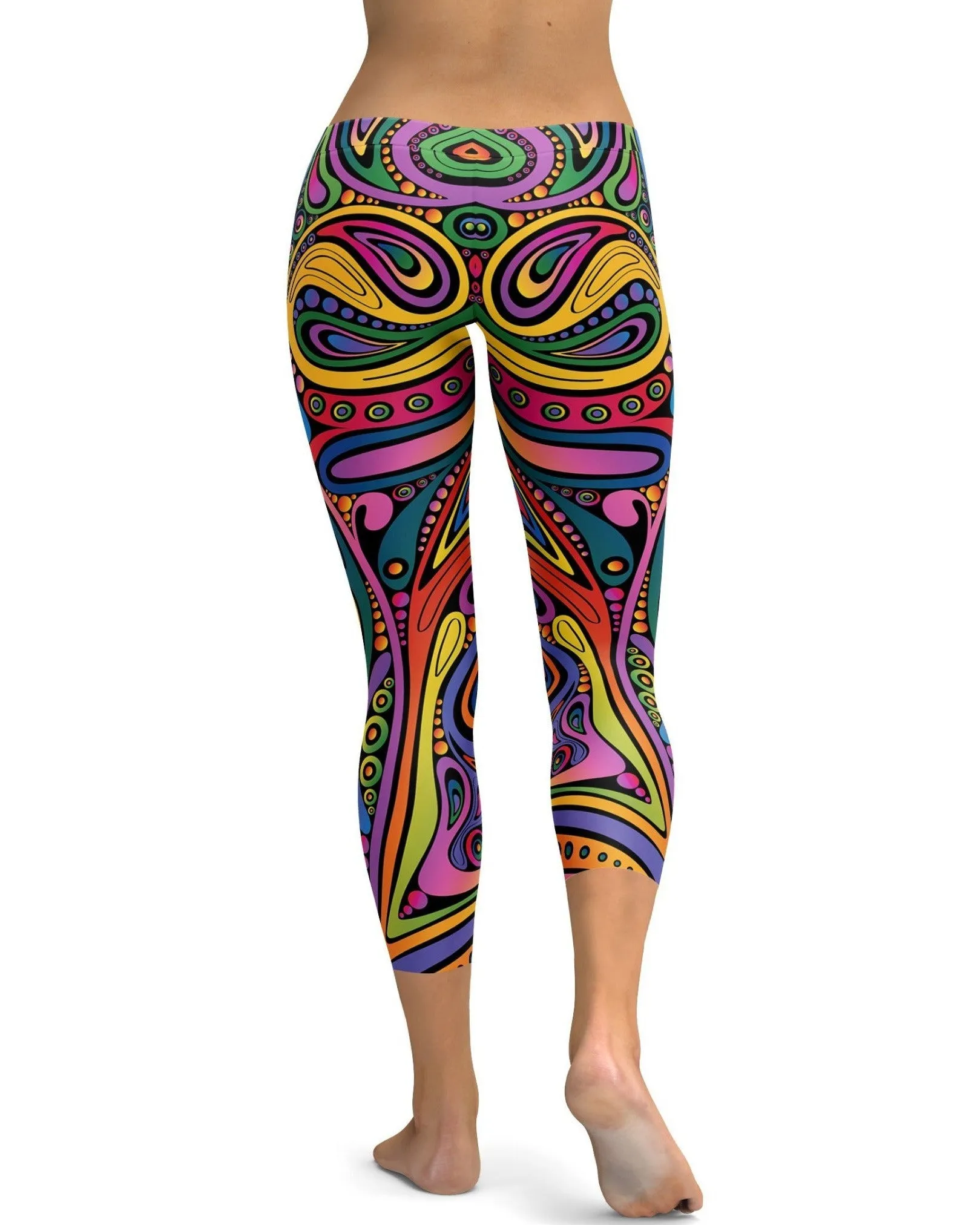 Colorful Swirl Capris