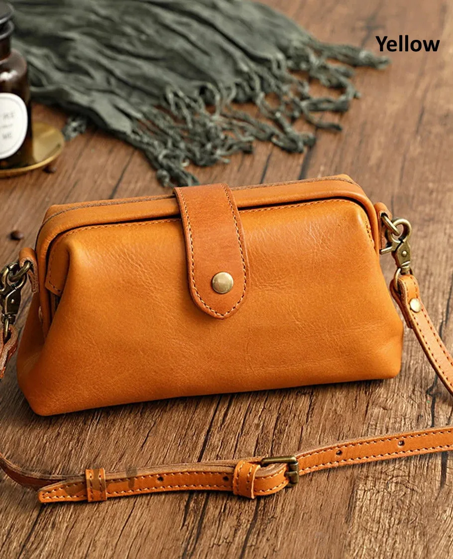 Cowhide Leather Crossbody Bag