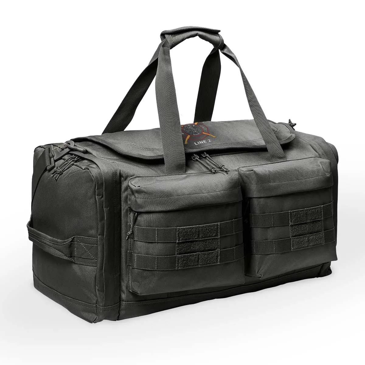 Customized Tactical Duffel Bag with Crossed Axes Embroidery