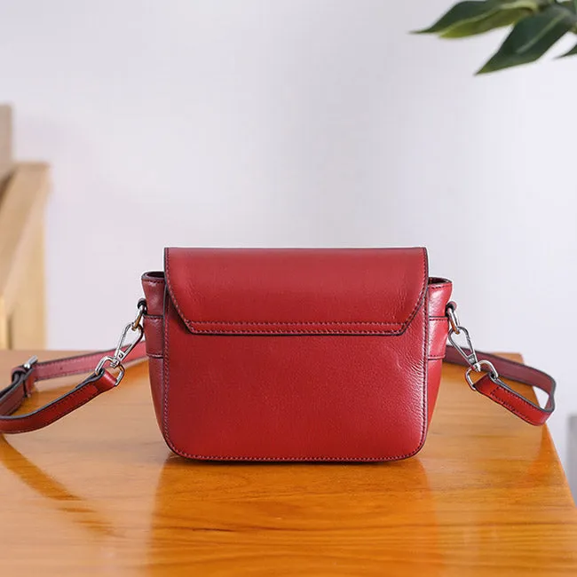 Cute Womens Leather Satchel Bag Crossbody Bags Purse for Women