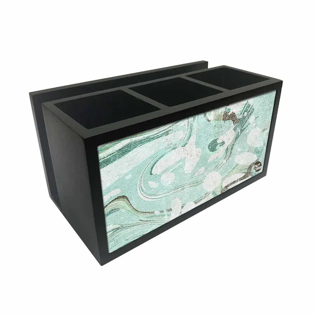 Cutlery Tissue Holder Napkin Stand -  Green Marble