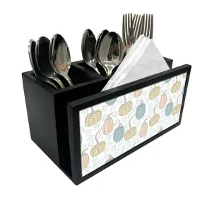 Cutlery Tissue Holder Napkin Stand -  Pumpkin