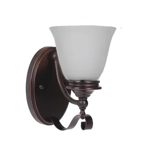 Dallas 1 Light Bronze Traditional Wall Light