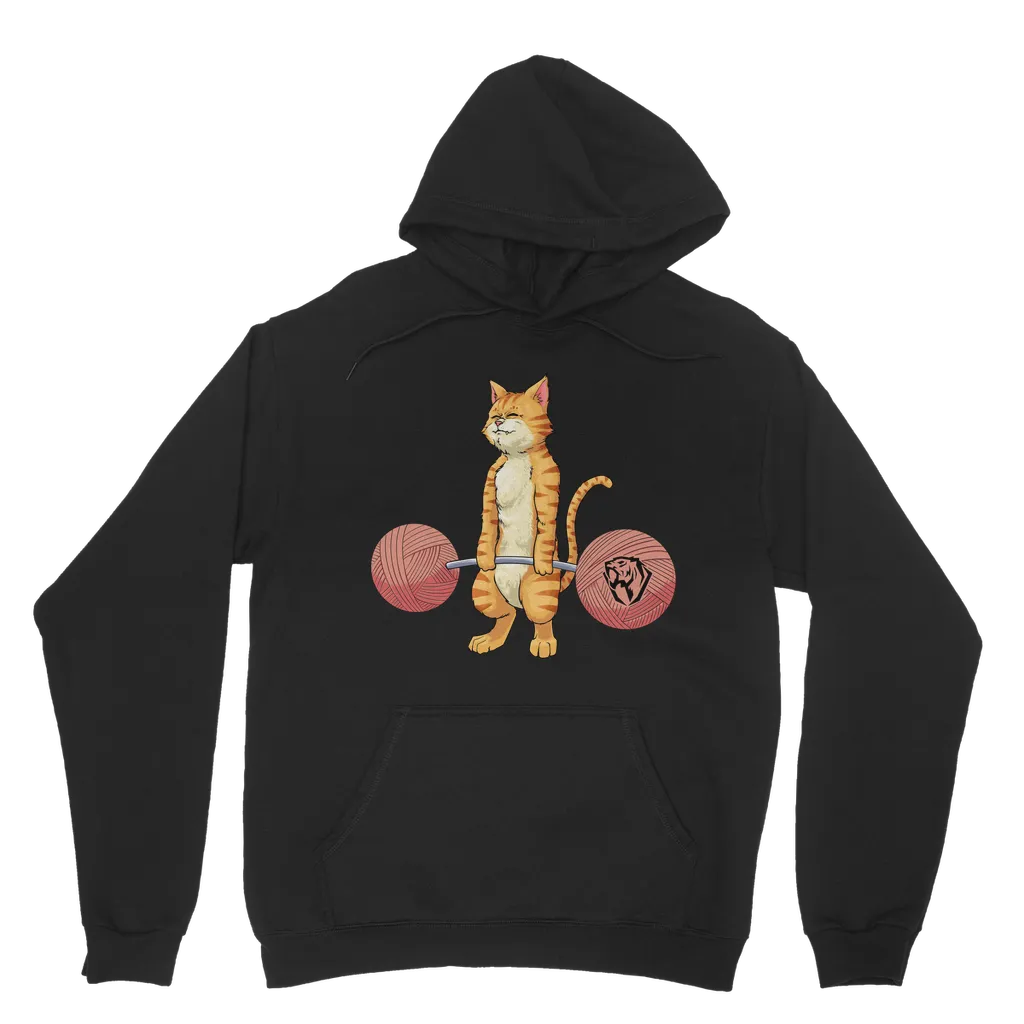 Deadlifting Ginger Cat Hoodie (UK)