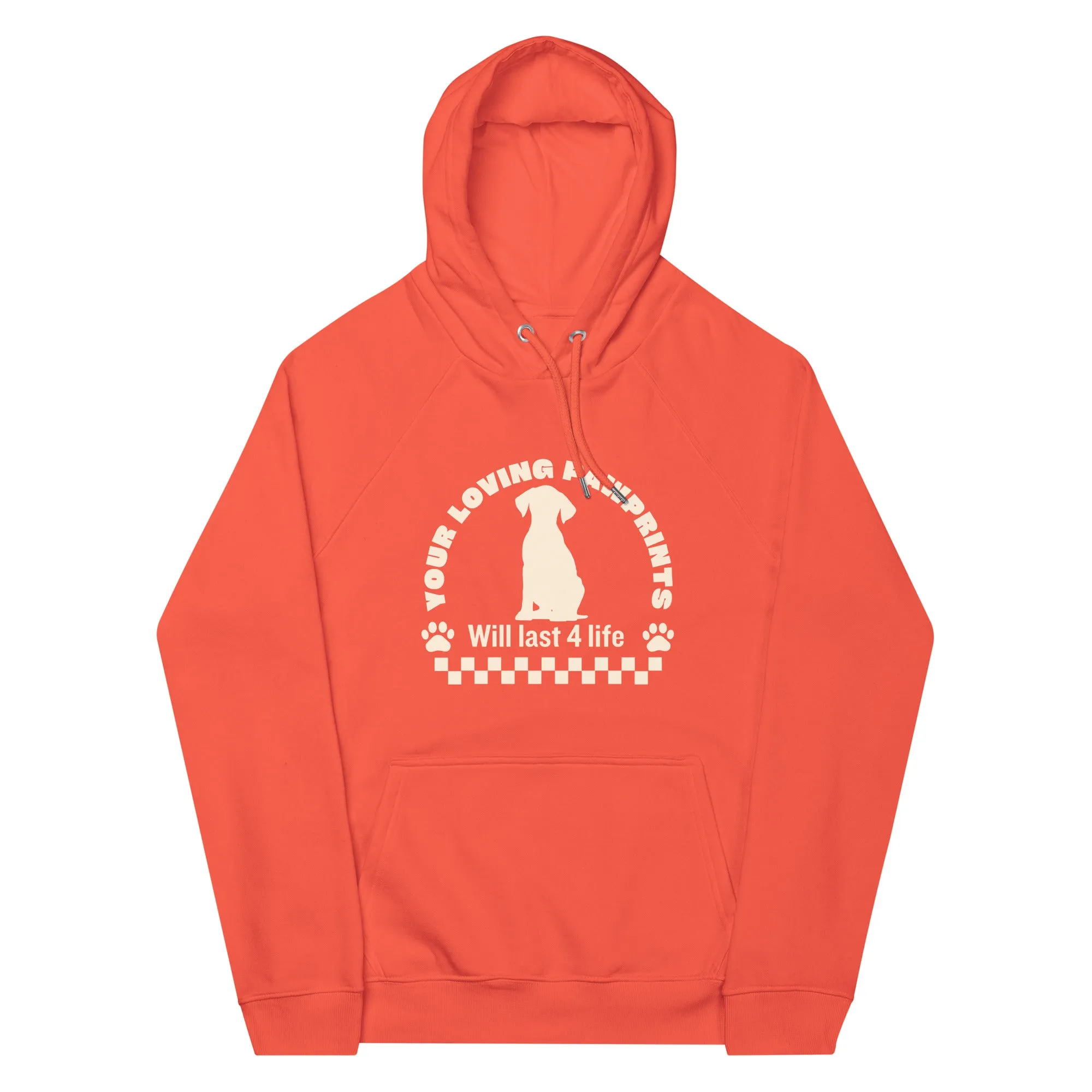 Dog Paw-print organic hoodie,