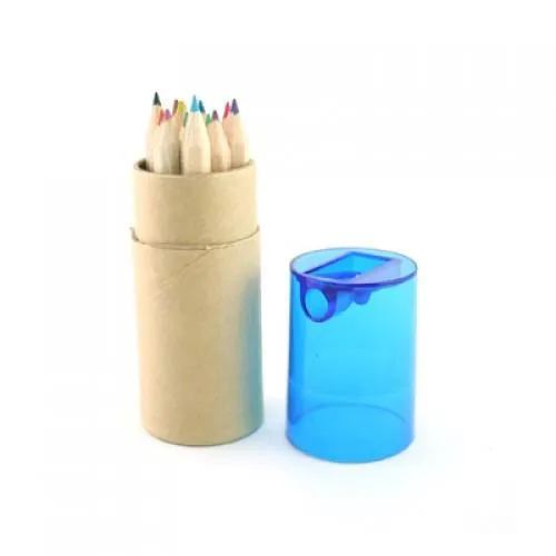 Eco Friendly 12pcs Mini Coloured Pencil W Sharpener