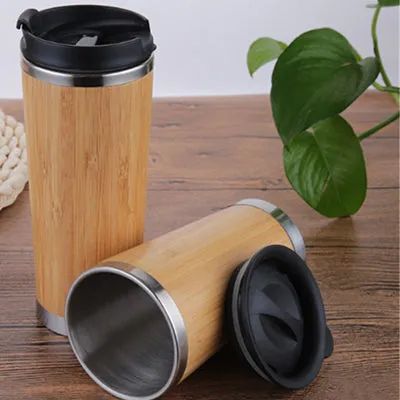 Eco Friendly Bamboo Insulated Vacuum Flask